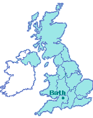 Map showing Bath