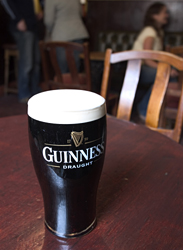 A pint of Guinness